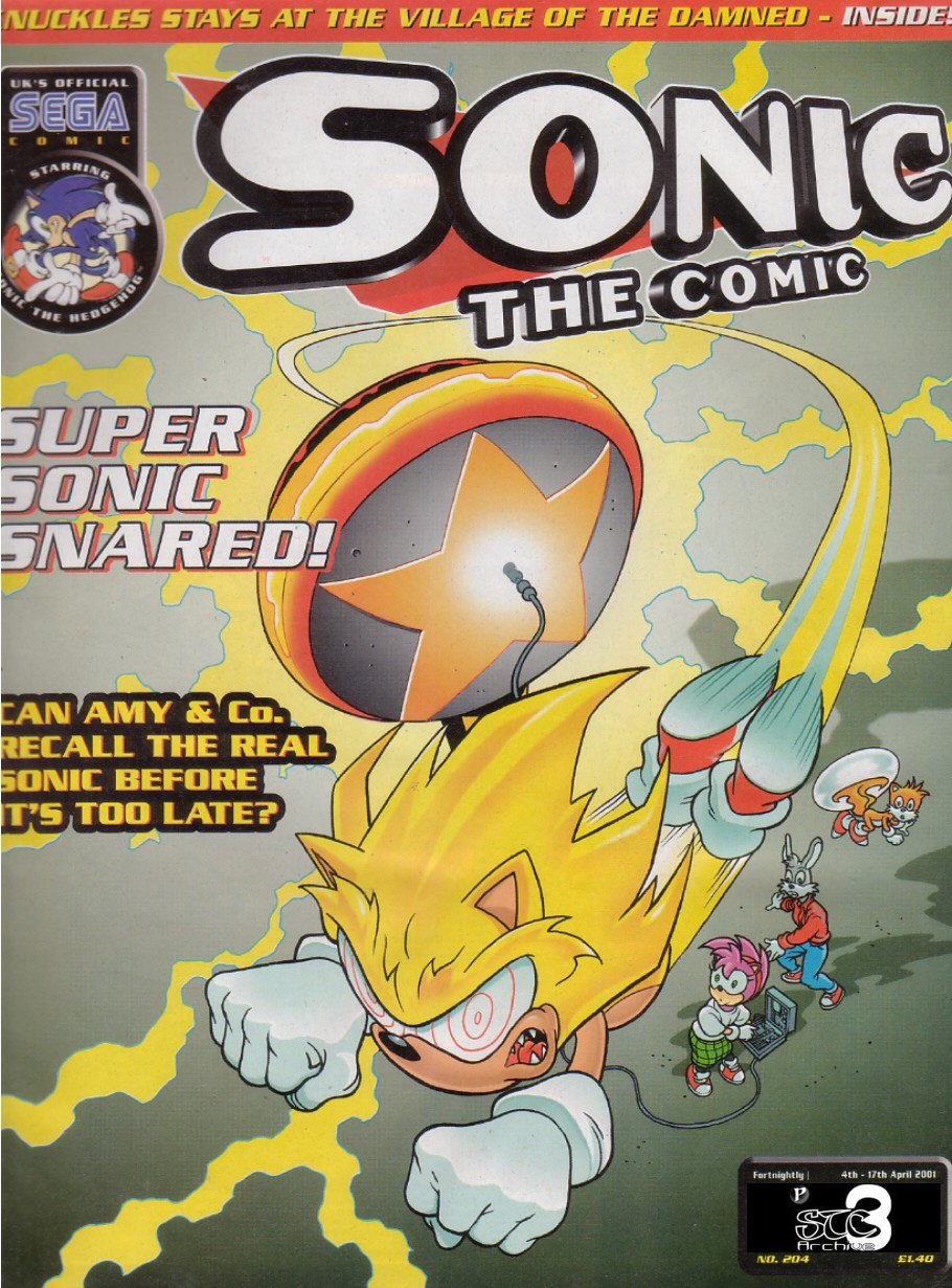 Sonic - The Comic Issue No. 204 Cover Page